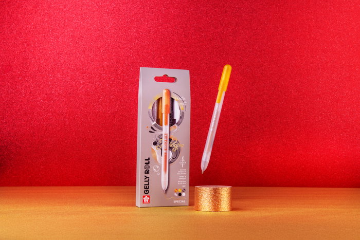 SAKURA Gelly Roll Estuche de 6 Bolígrafos Retráctiles de Tinta Gel en Colores Variados